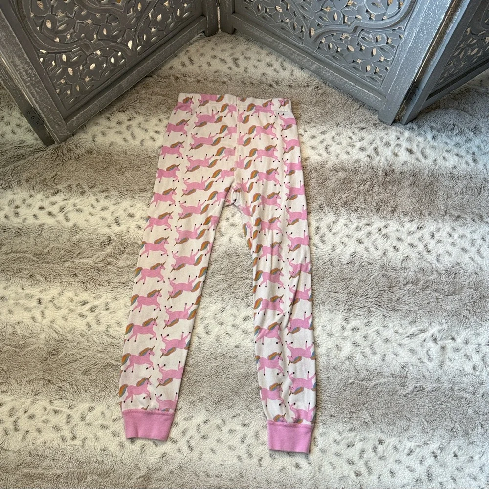 Hanna Andersson Unicorn pajama pants girls size 6 magical pastel girlhoodcore
